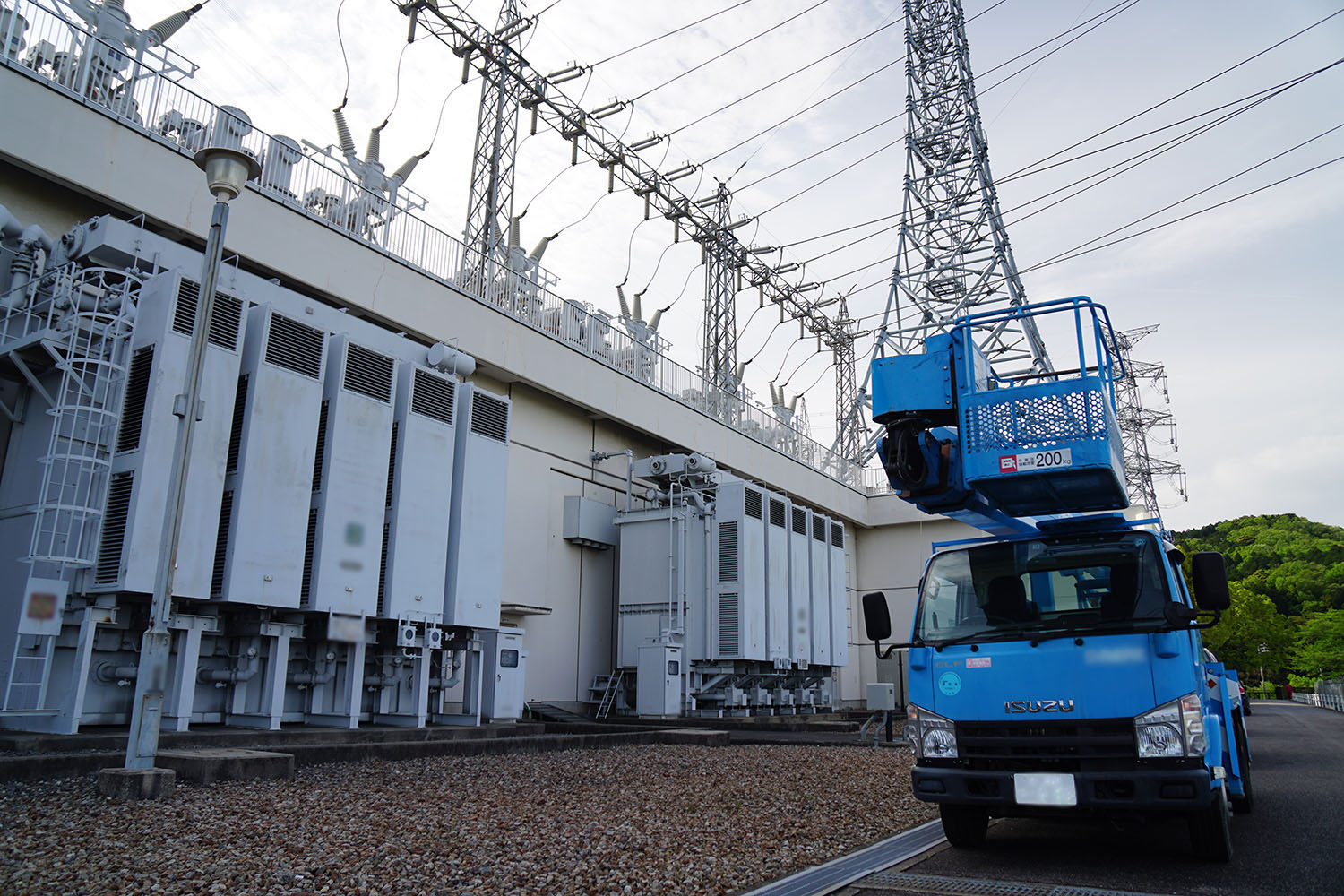 愛知県某所の変電施設