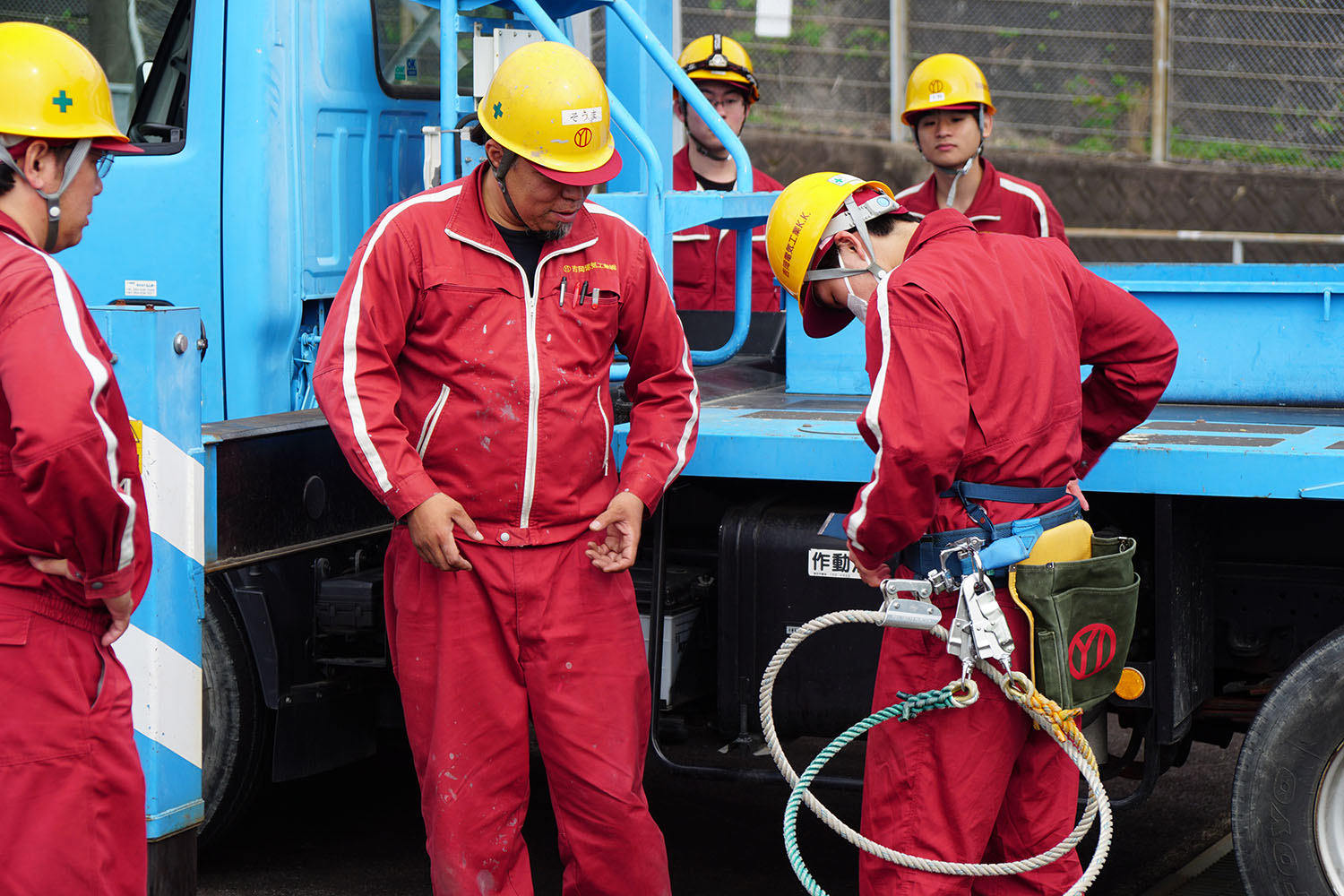 安全帯のレクチャー